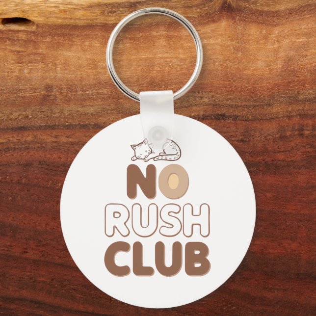 Porte-clés Humorous Slow Living and Lazy Day (Recto)