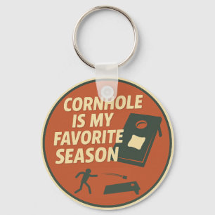 Porte-clés Humour de joueur de cornhole passionné