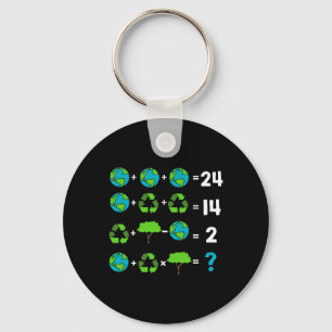 Porte-clés Humour De L'Enseignant Math Jour De La Terre Ordre