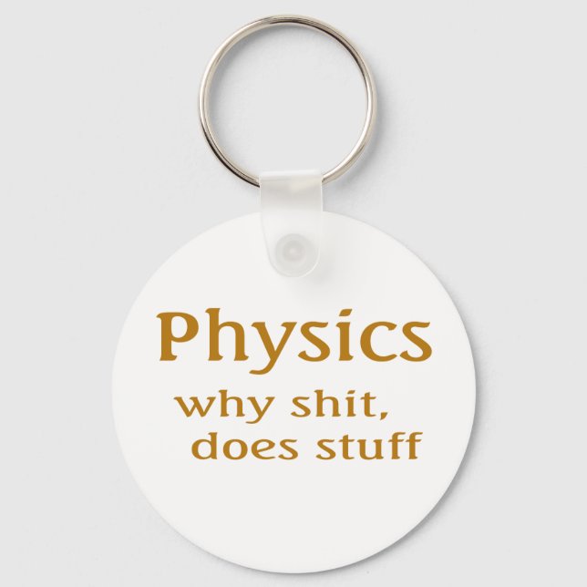 Porte-clés humour de physique (Recto)