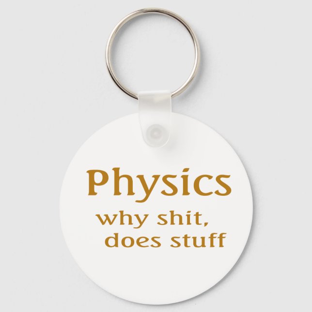 Porte-clés humour de physique (Recto)