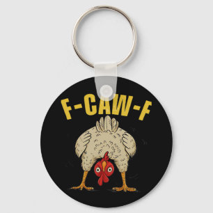Porte-clés Humour gothique corbeau drôle style esthétique F-C