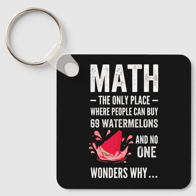 Porte-clés Humour mathématique (Recto)