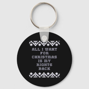 Porte-clés Humour politique de Noël Citation de Noël Pro Trum