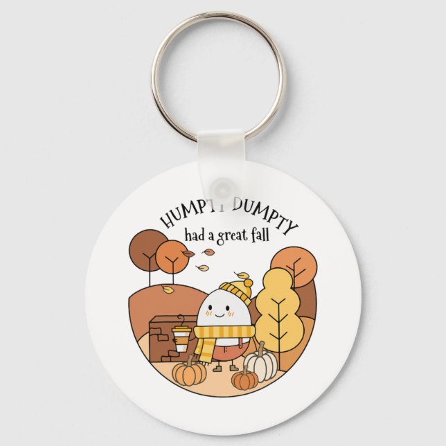 Porte-clés Humpty Dumpty A Eu Une Grande Chute (Recto)