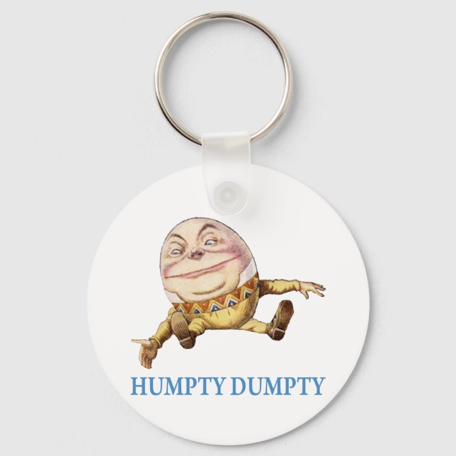 PORTE-CLÉS HUMPTY DUMPTY ASSIS SUR UN MUR - NURSERSERY RHYME (Recto)