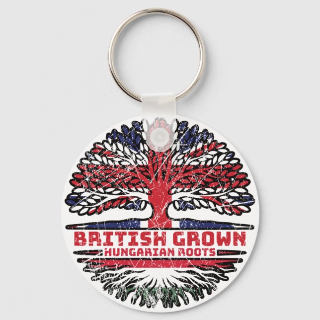 Porte-clés Hungary Affarian Uk United Kingdom British Tree (Recto)