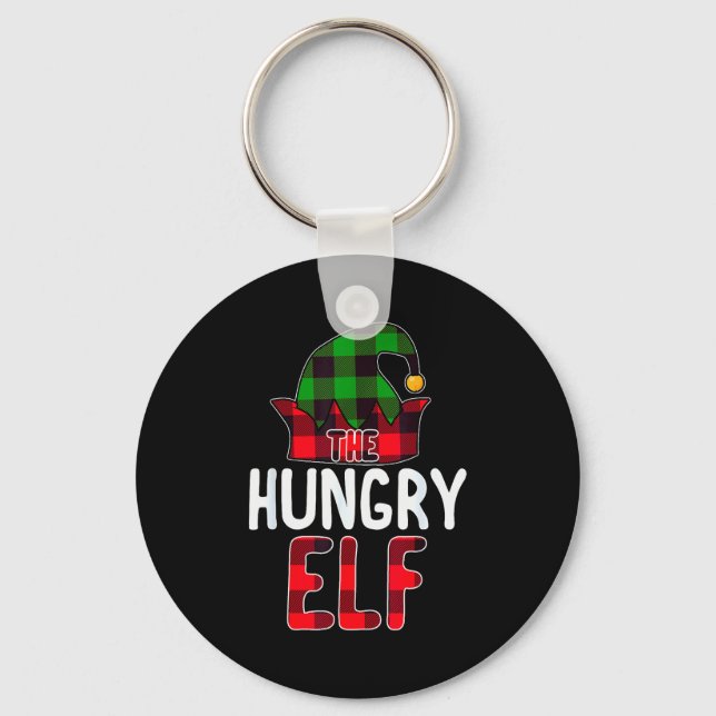 Porte-clés Hungry Elf Matching Family Group Christmas Party P (Recto)