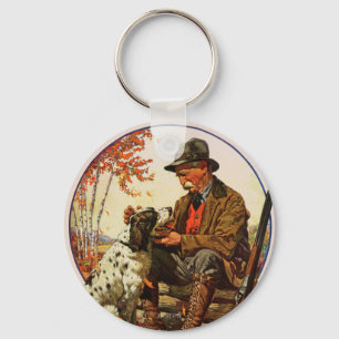 Porte-clés Hunter and Spaniel