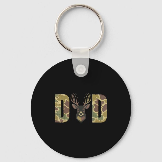 Porte-clés Hunting Dad Camo Deer Hunting Gift From Son Daught (Recto)