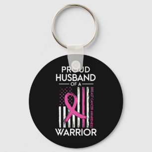 Porte-clés Husband Of A Warrior Breast Cancer Awareness Suppo
