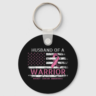 Porte-clés Husband Of A Warrior Breast Cancer Awareness Suppo