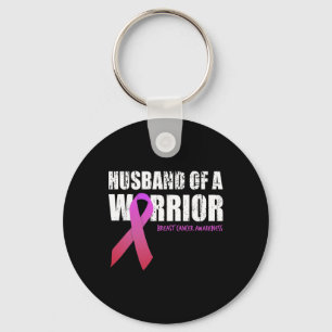 Porte-clés Husband Of A Warrior Breast Cancer Awareness Suppo