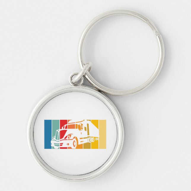 Porte-clés Husband Papa Trucker Legend Funny Truck (Devant)