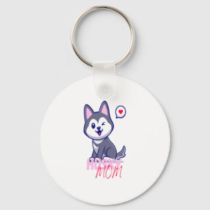 Porte-clés Husky Chig Maman Cute Kawaii Chiot
