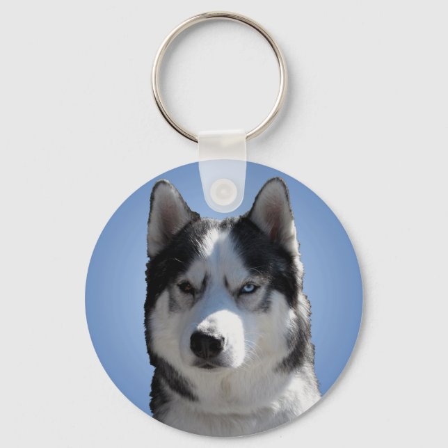Porte-clés Husky Keychain Siberian Husky / Malamute Gifts (Recto)