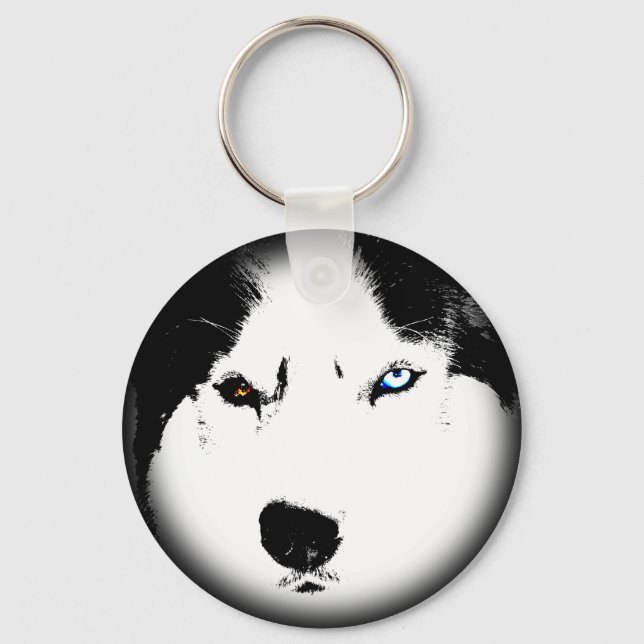 Porte-clés Husky Porte - clé Husky Malamute Porte - clé de ch (Recto)