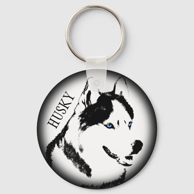 Porte-clés Husky Porte - clé Husky Malamute Porte - clé de ch (Recto)