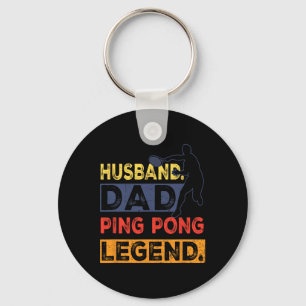 Porte-clés Husnd Papa Ping Pong Legend Table Tennis Pères Da
