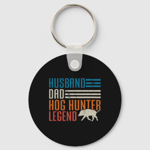 Porte-clés Hussain Papa Hog Hunter Légende Fête des pères Fun