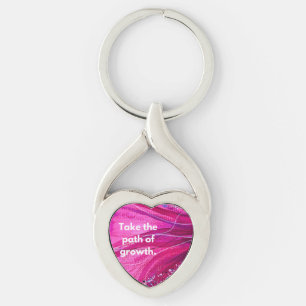 Porte-clés HWJ Prenez le chemin Twisted Heart Metal Porte - c