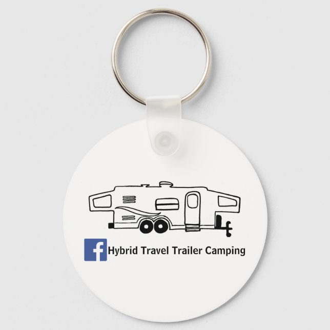 Porte-clés Hybrid Travel Trailer Camping Keychain (Recto)