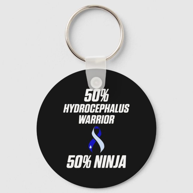 Porte-clés Hydrocéphalie Survivor Ninja (Recto)