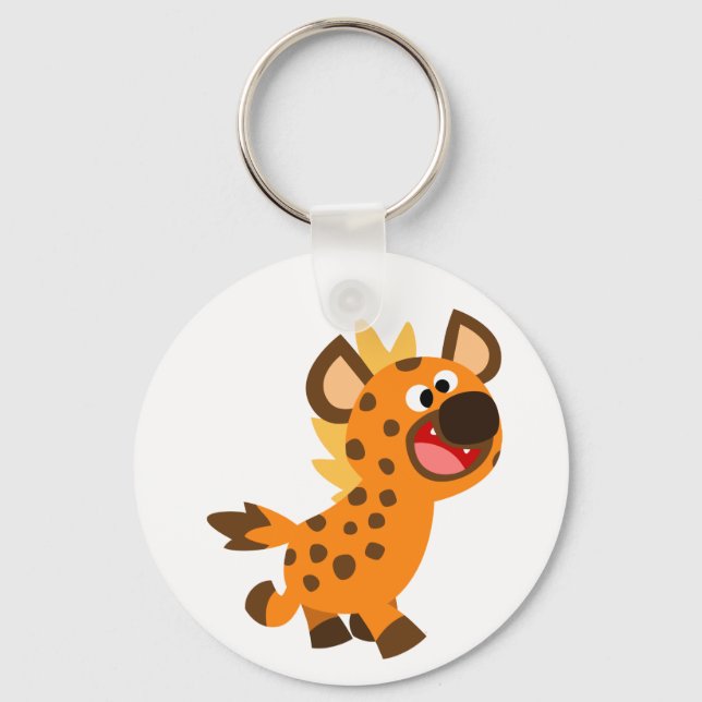Porte-clés hyène de dessin animé mignon (Recto)