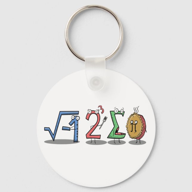 Porte-clés i 8 sum pi (I Ate Some Pie) Math Keyring (Recto)