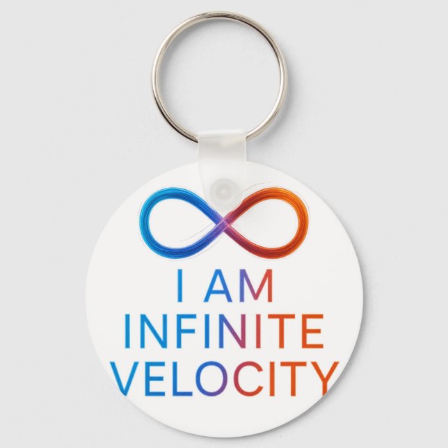 Porte-clés I AM Infinite Velocity – Quantum Energy Design (Recto)