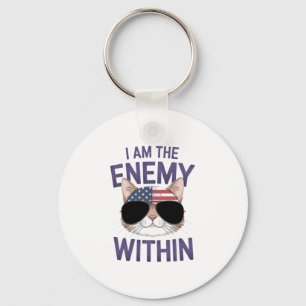 Porte-clés I Am the Enemy Within Bold Statement for 2024