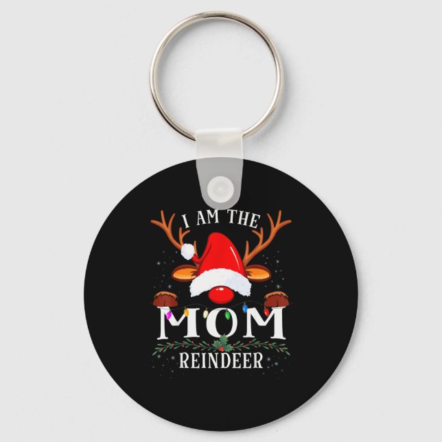 Porte-clés I Am The Mom Reindeer Christmas Family  (Recto)