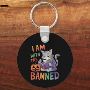 Porte-clés I Am With the Banned : Célébrez les livres interdi