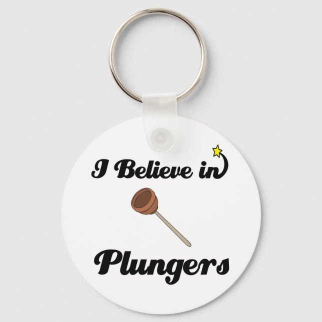 Porte-clés i believe in plungers (Recto)
