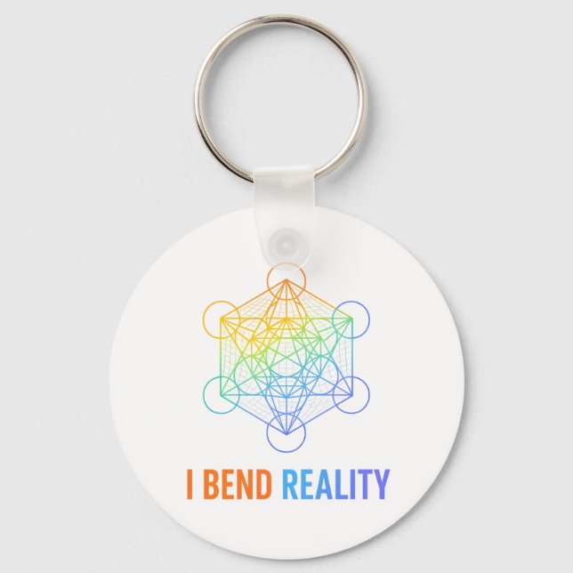 Porte-clés I Bend Reality – Sacred Geometry Energy Design (Recto)