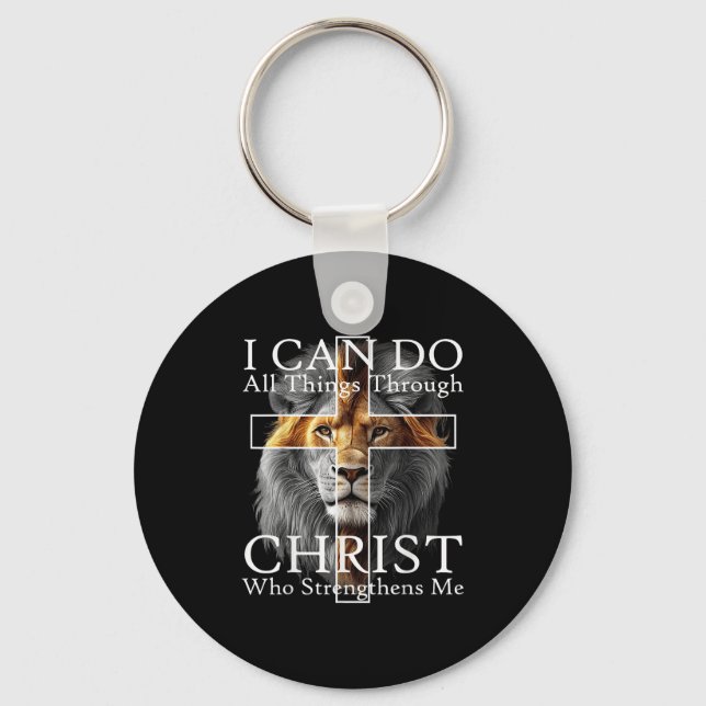 Porte-clés I Can Do All Things Through Christ Who Strengthens (Recto)