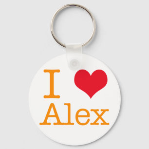 Porte-clés I coeur Alex