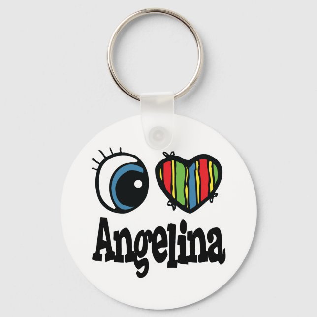Porte-clés I Coeur (Amour) Angelina (Recto)
