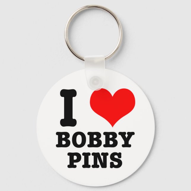 PORTE-CLÉS I COEUR (AMOUR) BOBBY PINS (Recto)