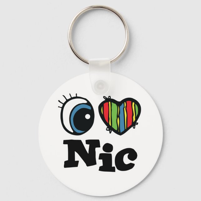 Porte-clés I Coeur (Amour) Nic (Recto)