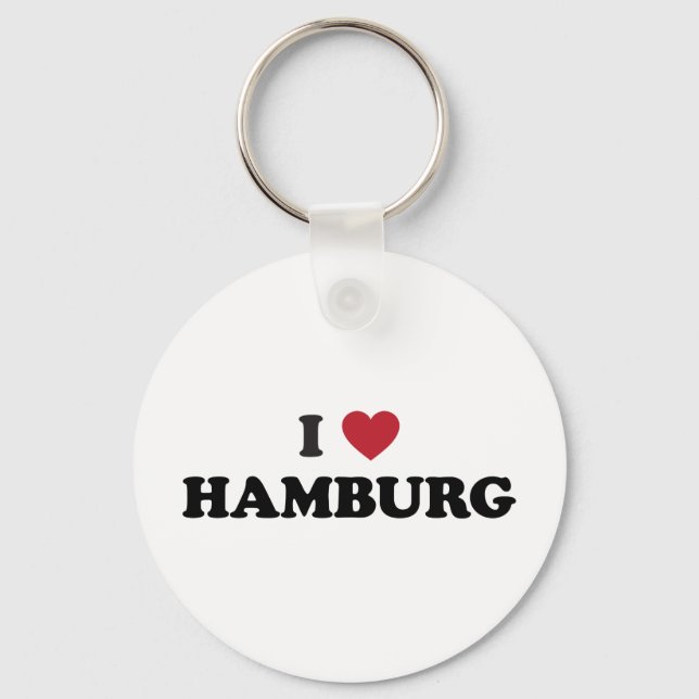 Porte-clés i Coeur Hambourg Allemagne (Recto)