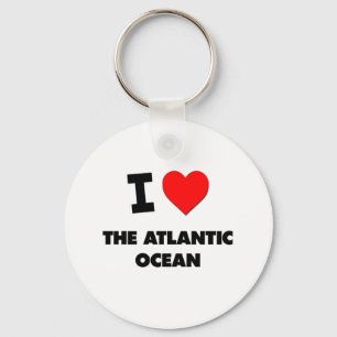 Porte-clés I coeur l'Océan Atlantique