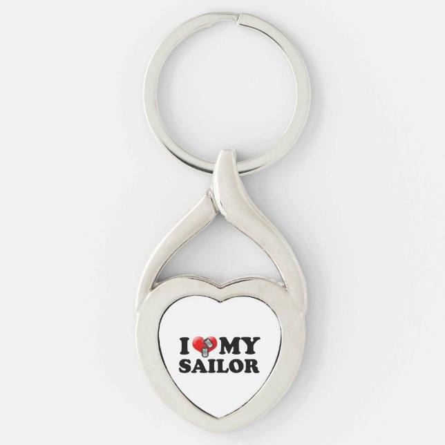 Porte-clés I (Coeur) Mon marin (Devant)