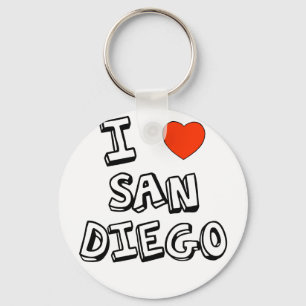 Porte-clés I coeur San Diego