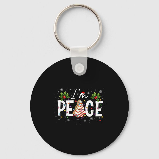 Porte-clés I Come In Peace I'm Peace Couple Ugly Christmas Sw (Recto)