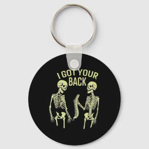 Porte-clés I Got Your Back Halloween Skeleton Skull Sarcastic
