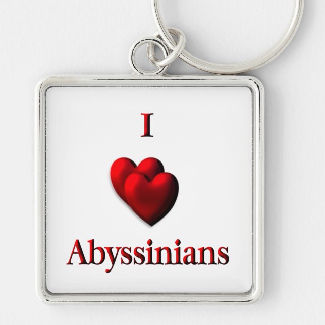 Porte-clés I Heart Abyssinias (Devant)