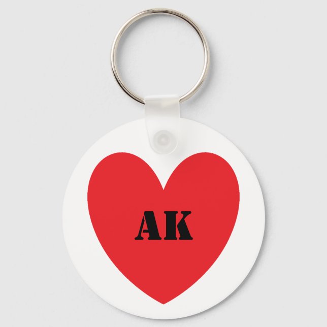 Porte-clés I Heart Alaska Keychain (Recto)