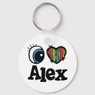 Porte-clés I Heart (Amour) Alex