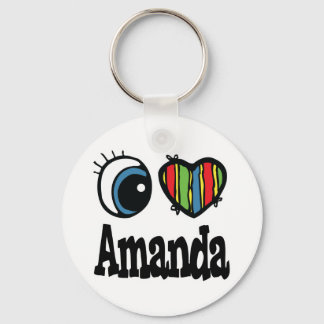 Porte-clés I Heart (Amour) Amanda